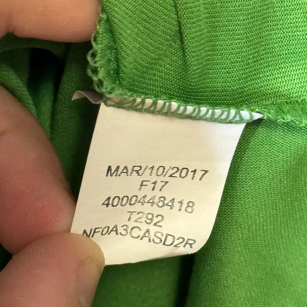 The North Face Shirt Men's Medium Green Crew Neck‎ Never Stop Exploring SS